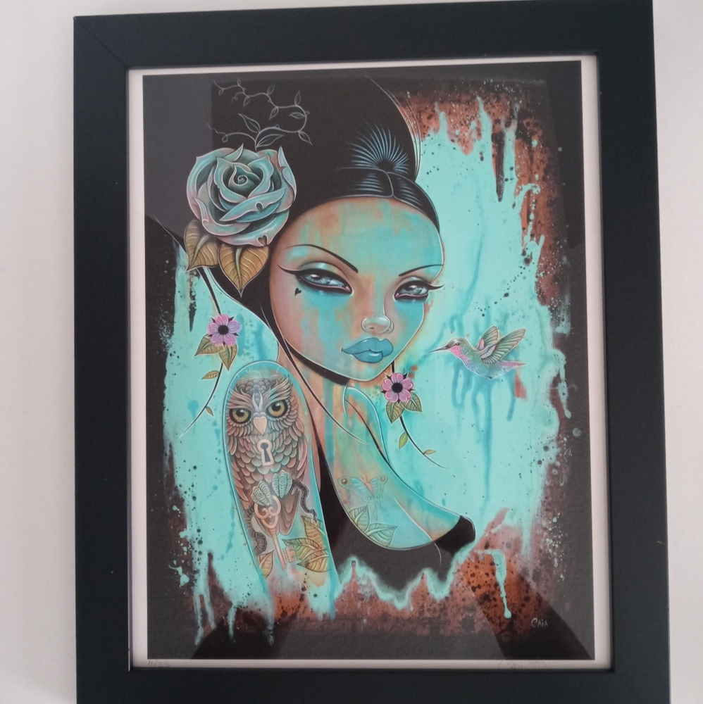Rare Limited Edition Caia Koopman Signed And Numbered Art Framed Print.